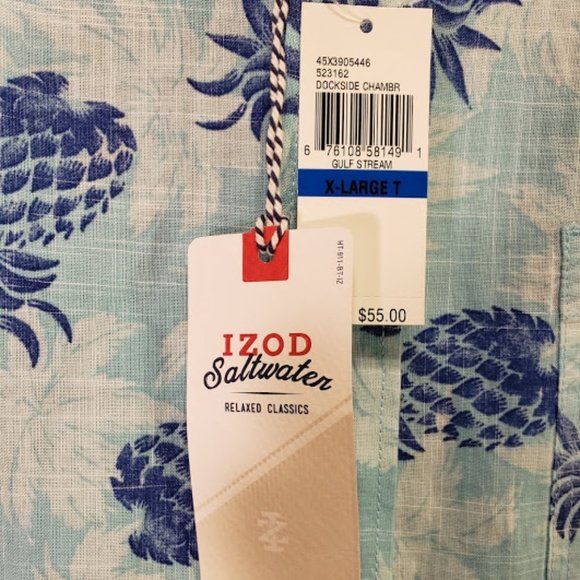 IZOD Big and Tall Saltwater Dockside Chambray - Picture 2 of 4